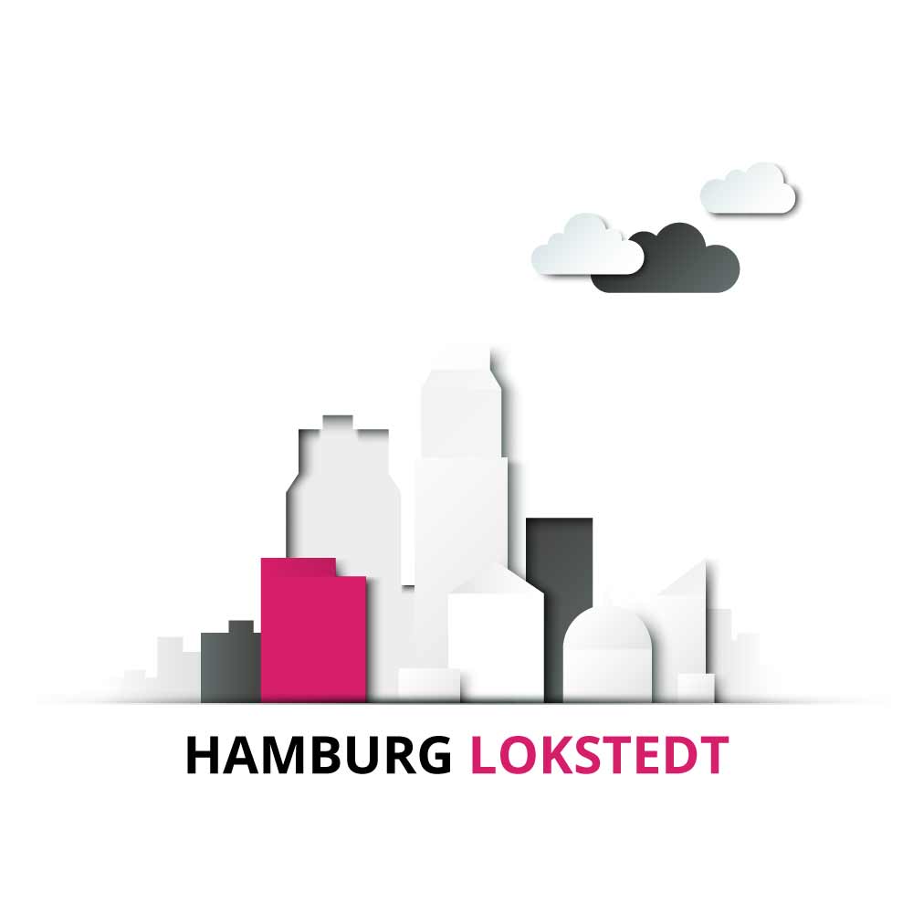Ein Papiermodell des Hamburger Stadtteils Lokstedt